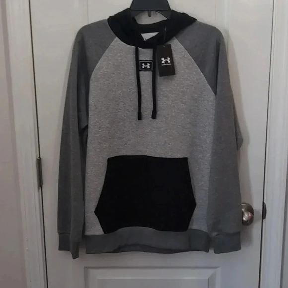 Under Armour Rival Fleece Colorblock Hoodie Mens - Picture 2 of 6